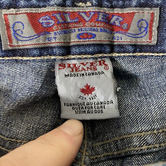 Silver Jeans Women's Straight Leg Blue Jeans - Picture 4 of 13